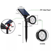 Solar LED Garden Spot Light Outdoor Waterproof Landscape Path Lamp