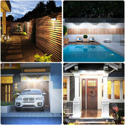 Super Bright Black LED Solar Wall Lights with Motion Sensor – 3000LM