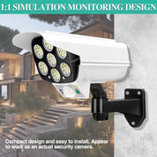 77 LED Solar Motion Sensor Wall Light with Remote Control – White