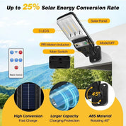 Solar Street Wall Light PIR Motion Sensor Outdoor Garden Lamp Warm White
