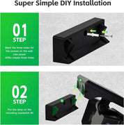 333 LED Solar Motion Sensor Light Outdoor Waterproof Security Lamp - Black