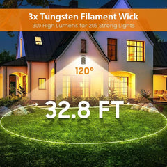 Foldable Solar Motion Sensor Wall Light Waterproof Outdoor Garden Lamp