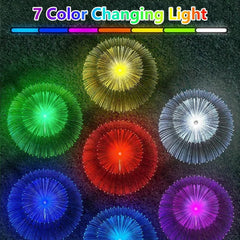 2/4 Solar Jellyfish Lights Color Changing Outdoor Patio Lawn White
