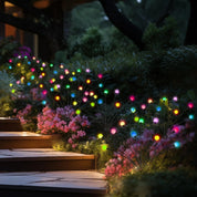 2PCS Solar Firefly Lights Outdoor LED Garden Pathway Decor – Black