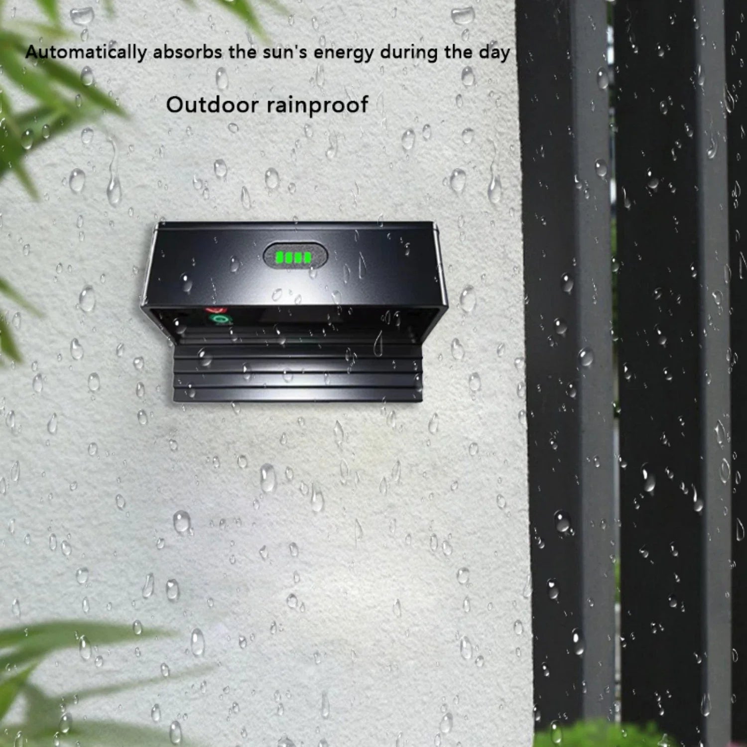 Solar Powered Fence Wall Lights Outdoor Garden Decor 8 Modes LED Waterproof