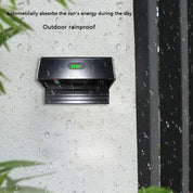 Solar Powered Fence Wall Lights Outdoor Garden Decor 8 Modes LED Waterproof