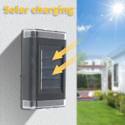 Colourful Solar Powered Black LED Wall Garden Lights 1-8PCS