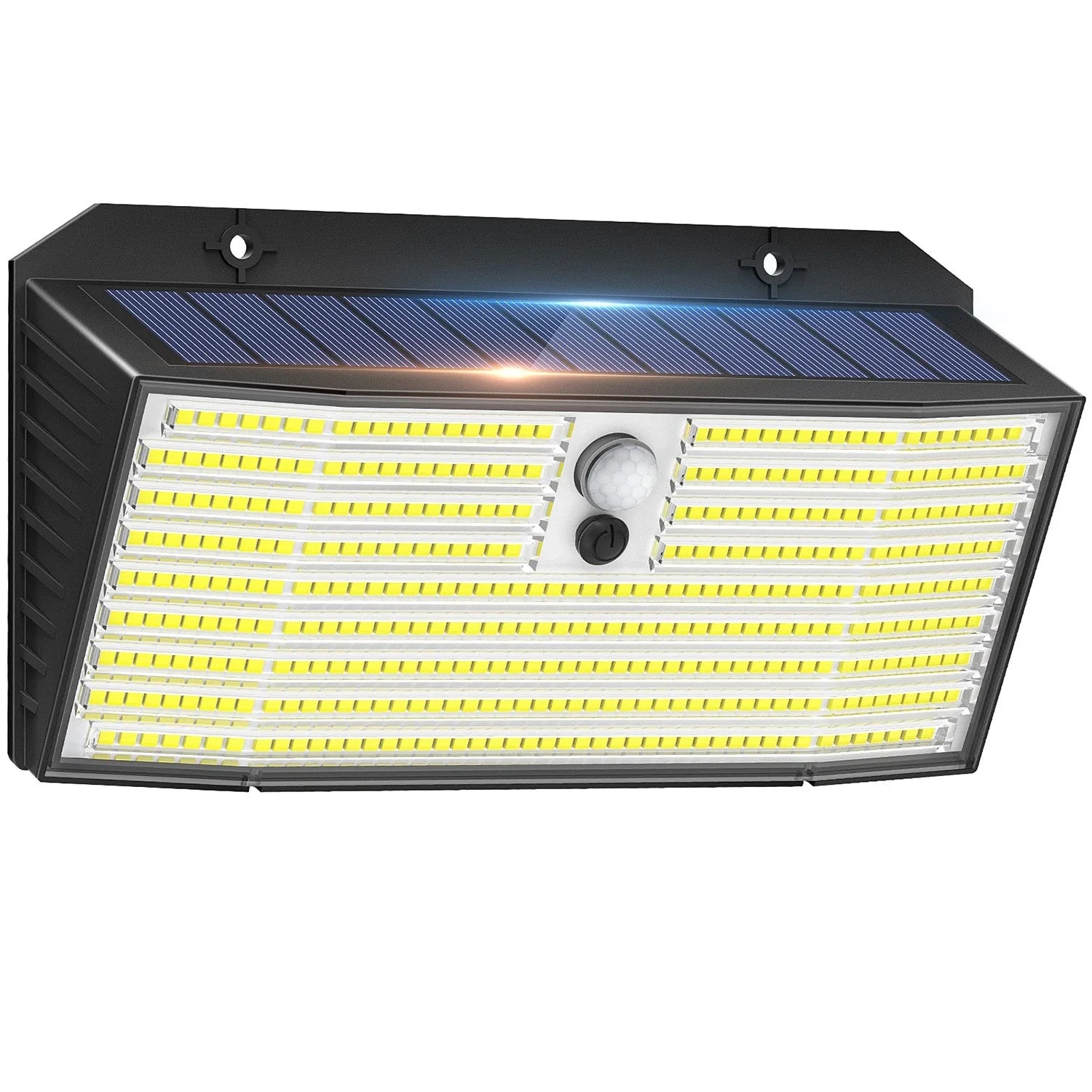 Super Bright Black LED Solar Wall Lights with Motion Sensor – 3000LM
