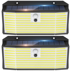 Super Bright Black LED Solar Wall Lights with Motion Sensor – 3000LM