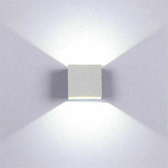 Modern LED Wall Lights for Living Room – 6W Black Aluminum Up Down Indoor Wall Lamp, Hardwired Sconce Lighting for Bedroom, Hallway & Home Decor