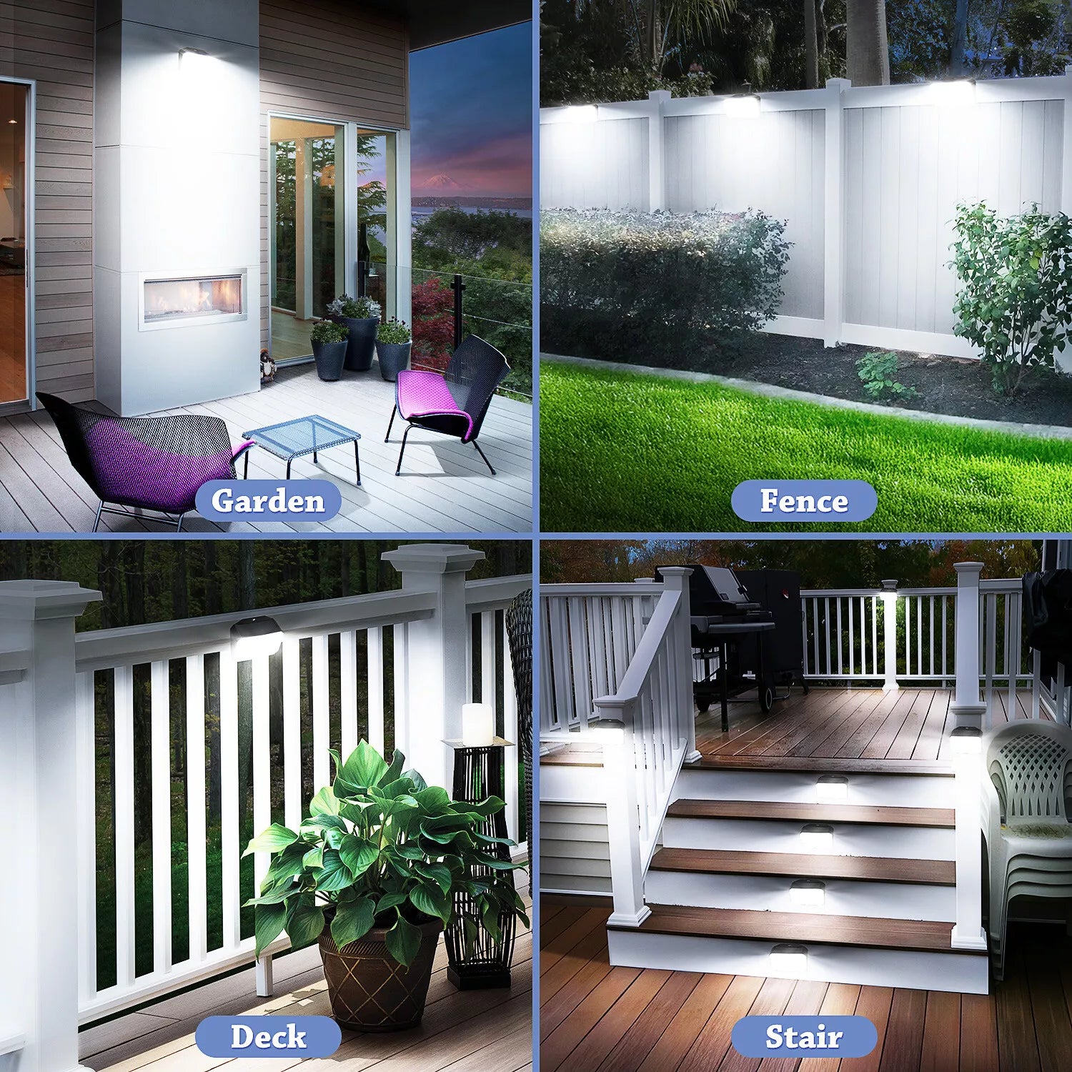 Solar Power PIR Motion Sensor Wall Light 168 LED Black Outdoor
