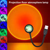 7 Colors Rainbow Sunset Projector Projection USB LED Lights Decor Lamp Rotatable
