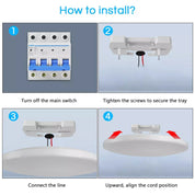 50W Modern LED Ceiling Light – Round Panel Downlight for Bathroom, Kitchen & Living Room