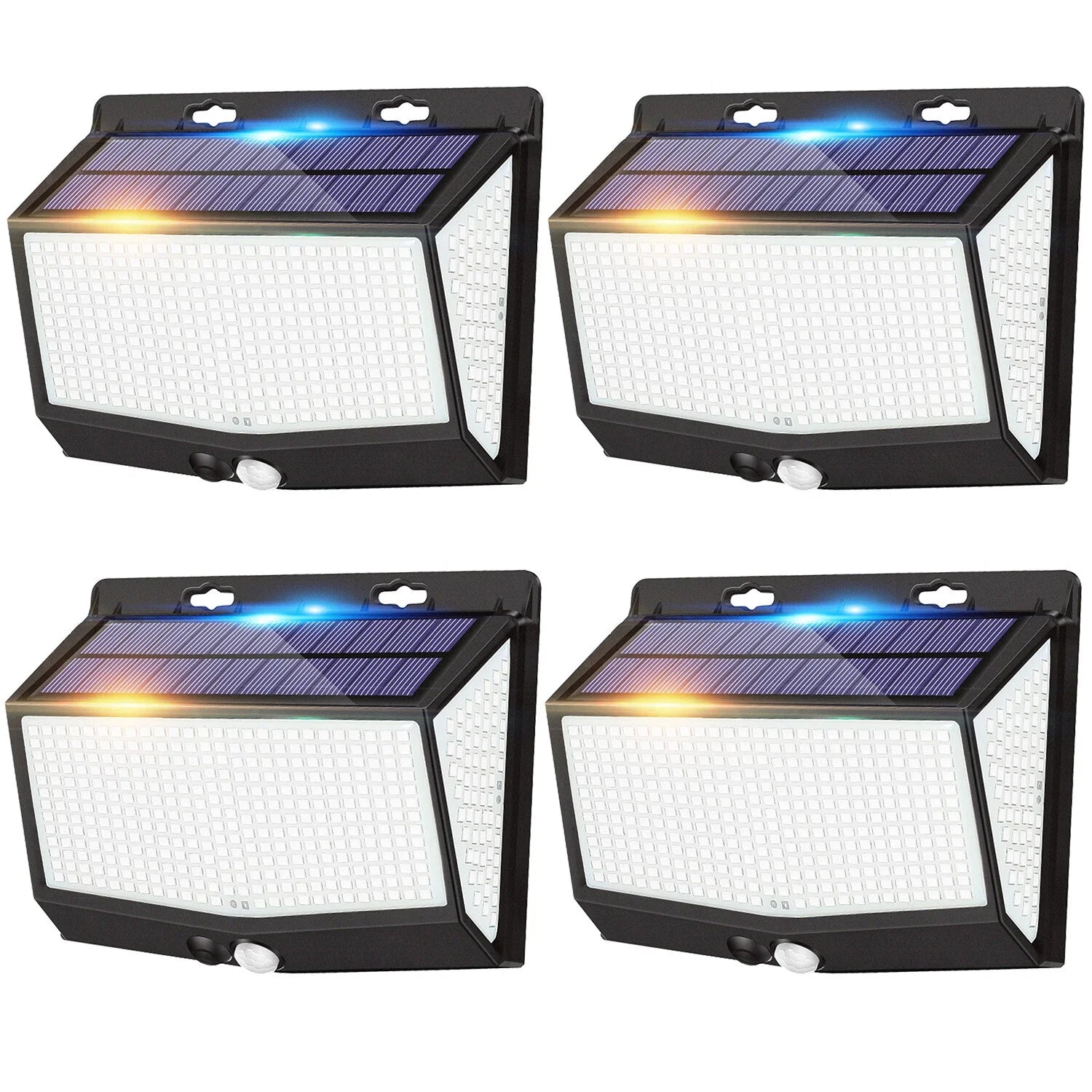 468 LED Solar Motion Sensor Security Light 3000LM Outdoor Waterproof Wall Lamp