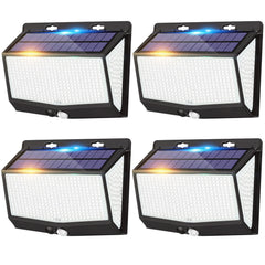 468 LED Solar Motion Sensor Security Light 3000LM Outdoor Waterproof Wall Lamp