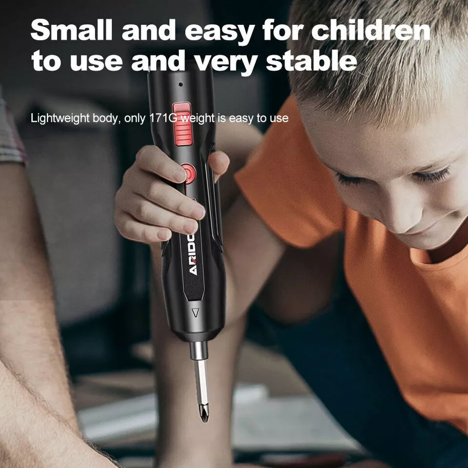 Mini USB Rechargeable Cordless Electric Screwdriver Drill – Portable Power Tool