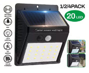 Outdoor Solar Sensor Wall Lights