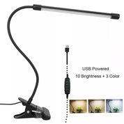 USB Clip-On Desk Lamp – Flexible LED Reading Light for Bedside, Table & Nightstand