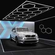 14 Hexagon LED Lighting Detailing Garage Workshop Retail Car Showroom UK