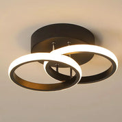Modern 2-Bulb LED Ceiling Light, 22W Round Design with Silicone Cover, Warm White 3000K Lighting for Living Room, Bedroom & Kitchen