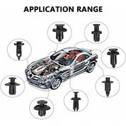 726PCS Car Trim Clips and Fasteners Kit – Auto Plastic Push Rivets, Pins, and Bumper Clips for Vehicle Maintenance