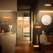 40~80CM LED PIR Motion Sensor Strip Light USB Rechargeable Cabinet Closet Lamp