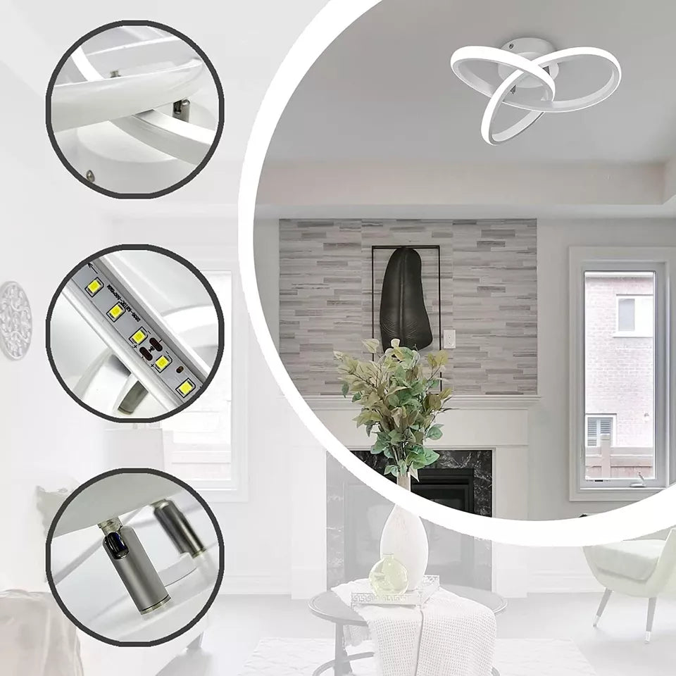 Modern LED Ceiling Light – Dimmable Bedroom & Living Room Lighting Fixture