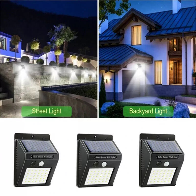 Outdoor Solar Sensor Wall Lights