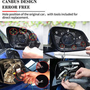 Pair of Dynamic LED Side Door Wing Mirror Indicator Light for BMW 1, 2, 3, 4 Series, i3, F30 – Stylish Turn Signal Lights