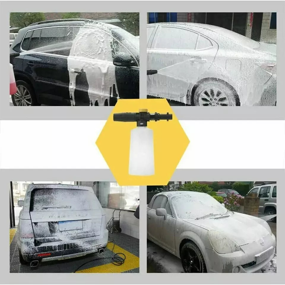 Snow Foam Lance Cannon for Karcher K2-K7 – High-Pressure Car Wash Foam Gun with Bottle