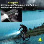 Mountain Bike LED Lights Set – USB Rechargeable Front & Rear Bicycle Torch Lamps for Night Riding