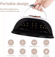 High-Power 450W UV LED Nail Lamp for Acrylic Gel Polishes – Professional Nail Dryer