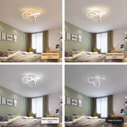 Stylish LED Tri-Color Ceiling Light, Modern, Energy-Saving Elegance for Bedroom & Living Room
