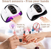 High-Power 450W UV LED Nail Lamp for Acrylic Gel Polishes – Professional Nail Dryer
