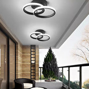 Modern 2-Bulb LED Ceiling Light, 22W Round Design with Silicone Cover, Warm White 3000K Lighting for Living Room, Bedroom & Kitchen