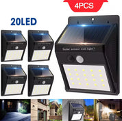 Outdoor Solar Sensor Wall Lights