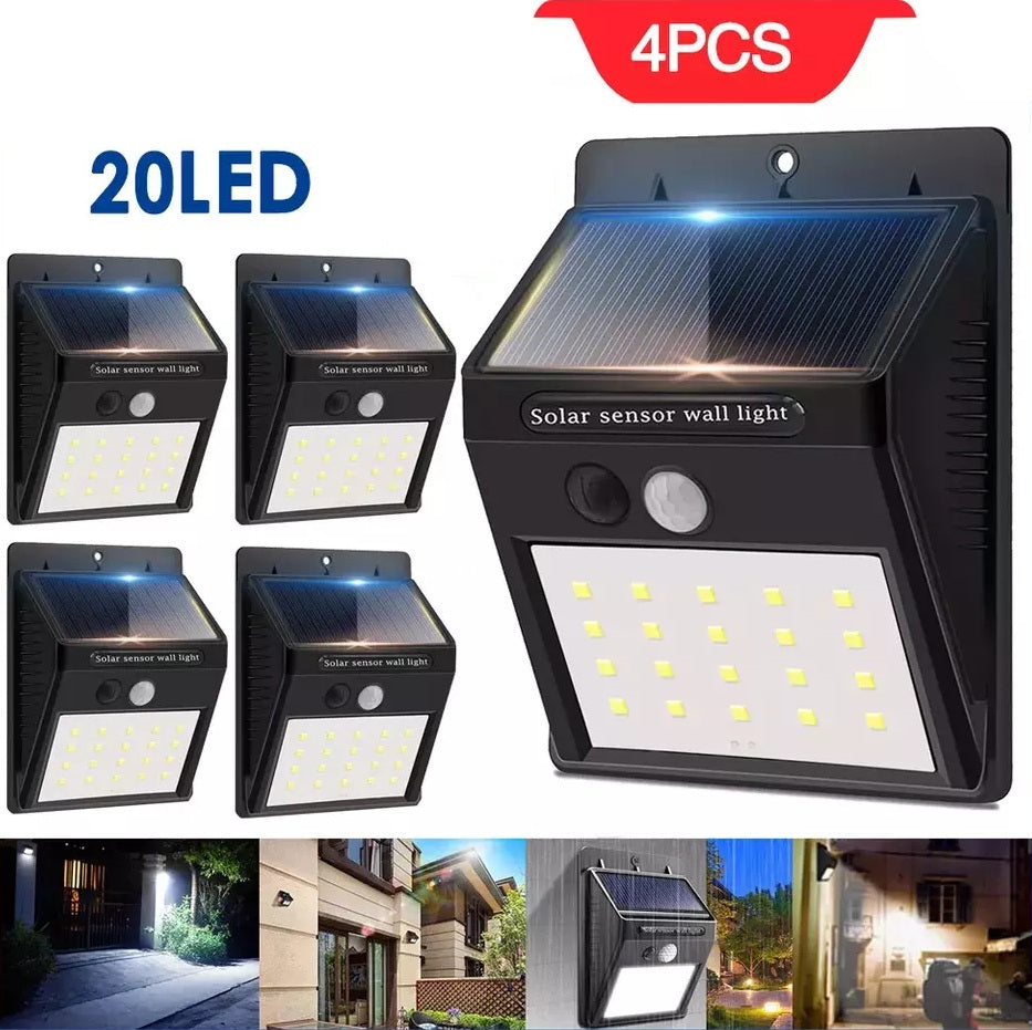 Outdoor Solar Sensor Wall Lights