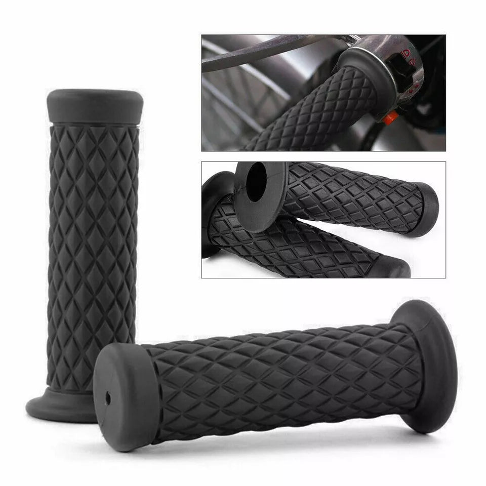 Universal Motorcycle Motorbike Rubbers Handlebar Handle bar Grips 22mm 7/8"