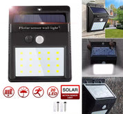 Outdoor Solar Sensor Wall Lights
