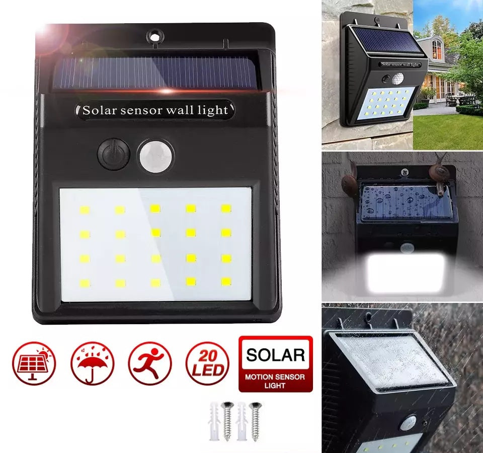 Outdoor Solar Sensor Wall Lights