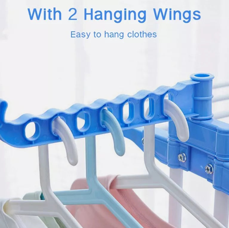 4 Tier Clothes Airer Dryer Rack Foldable Dry Rail Hanger Laundry Indoor Outdoor