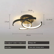 Stylish LED Tri-Color Ceiling Light, Modern, Energy-Saving Elegance for Bedroom & Living Room