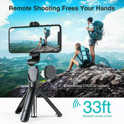 Telescopic Selfie Stick Bluetooth Tripod Monopod Phone Holder for Samsung iPhone