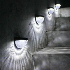 Super Bright Solar Powered LED Fence Wall Lights Outdoor Garden Lamps