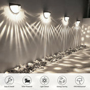 Super Bright Solar Powered LED Fence Wall Lights Outdoor Garden Lamps
