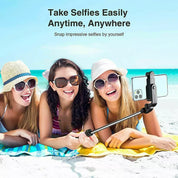 Telescopic Selfie Stick Bluetooth Tripod Monopod Phone Holder for Samsung iPhone