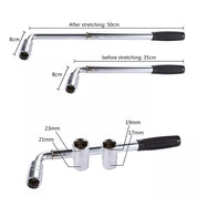 Extendable Wheel Wrench – Heavy Duty Telescopic Tire Nut Tool for 17, 19, 21, 23mm Sockets