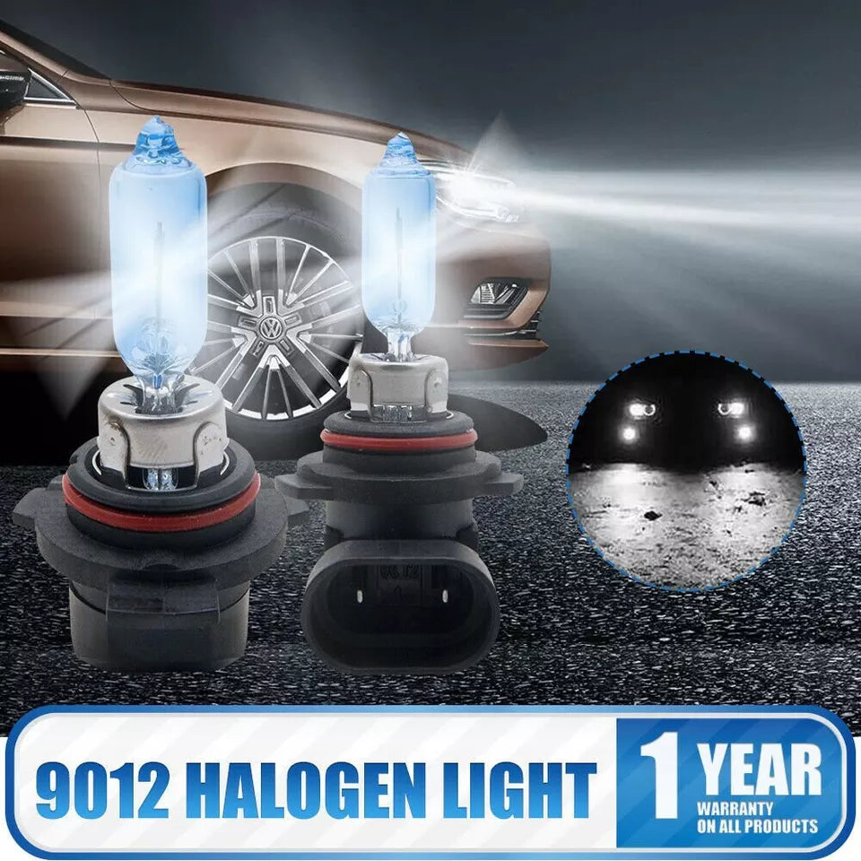 2x 9012 HIR2 LED Headlight Bulbs Kit 55W 13000LM High Low Beam Lights Lamp