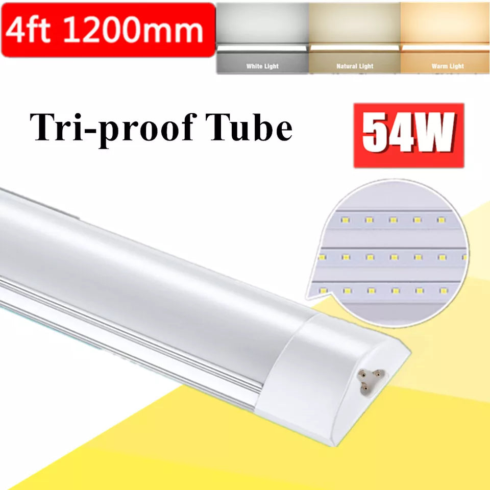4FT Slim LED Batten Light – Bright Daylight Strip for Living Room Fluorescent Replacement