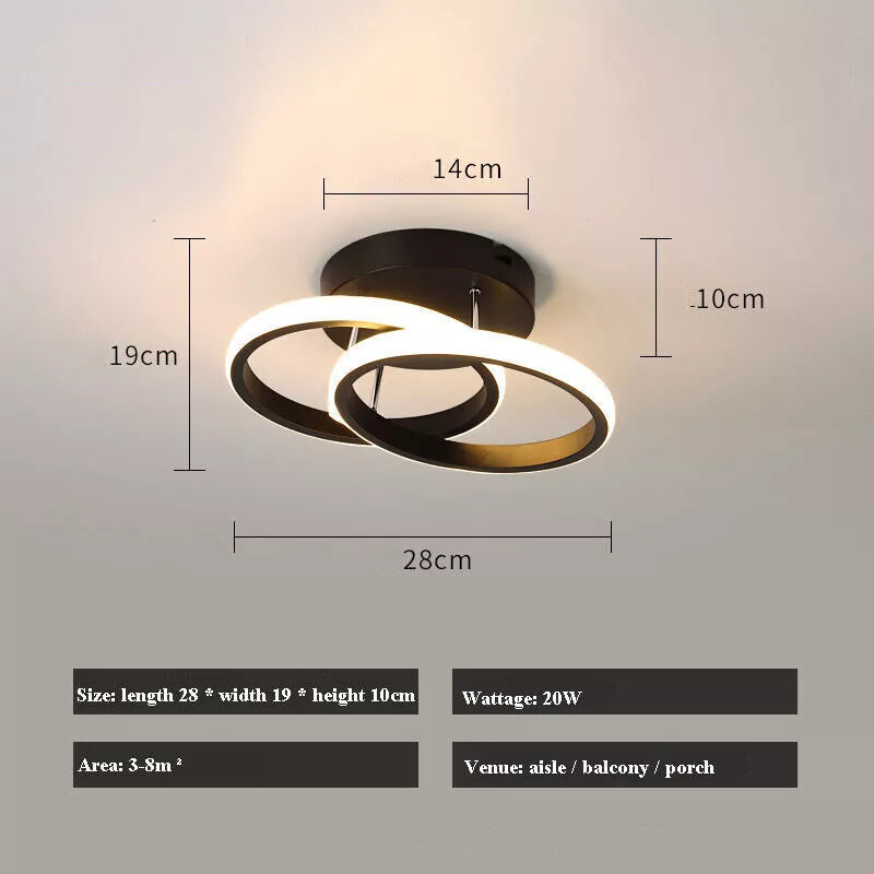 Stylish LED Tri-Color Ceiling Light, Modern, Energy-Saving Elegance for Bedroom & Living Room